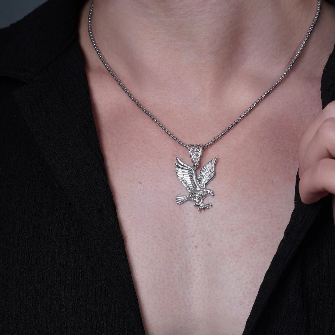 AMERICAN EAGLE PENDANT - STERLING SILVER