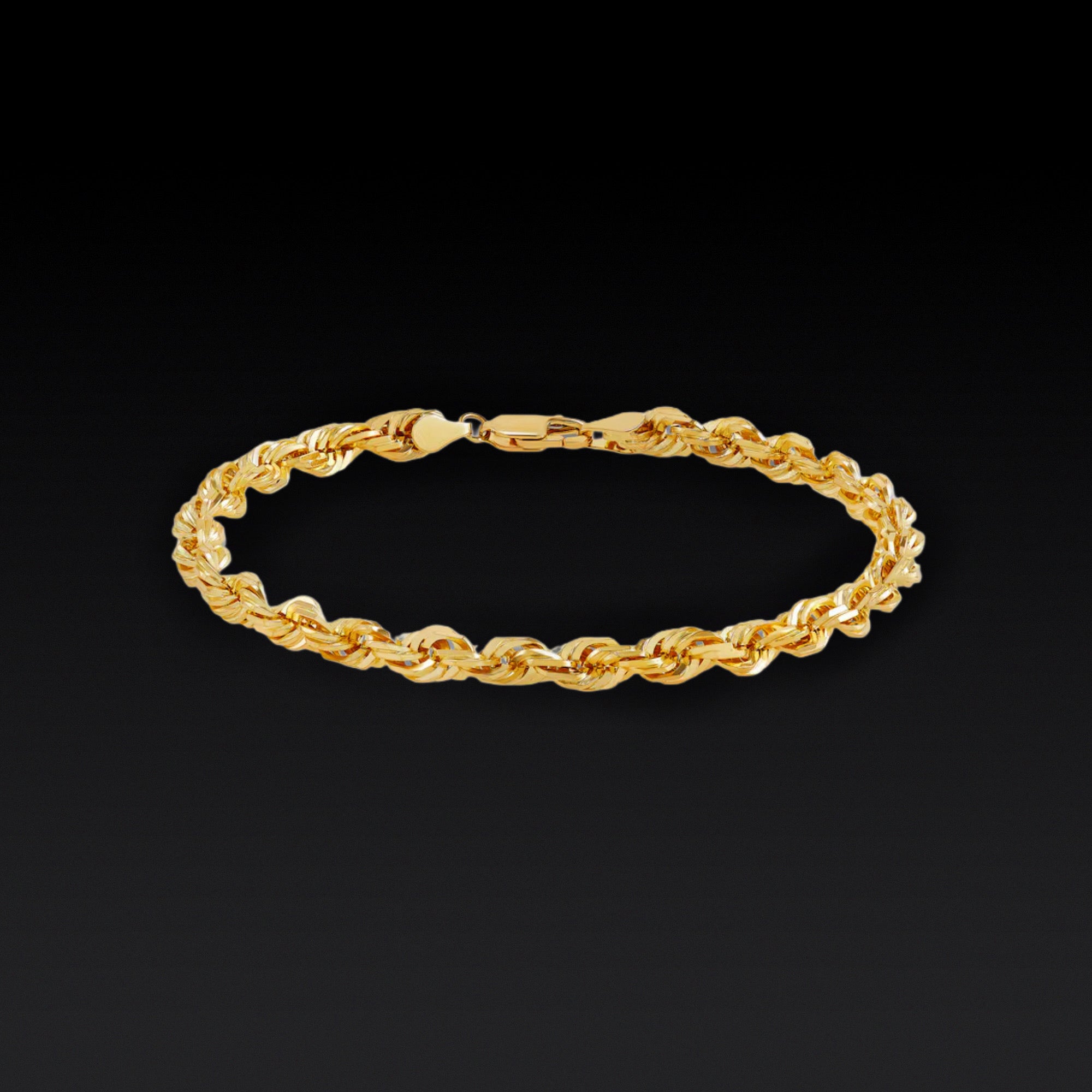 GOLD ROPE BRACELET - 4.5MM