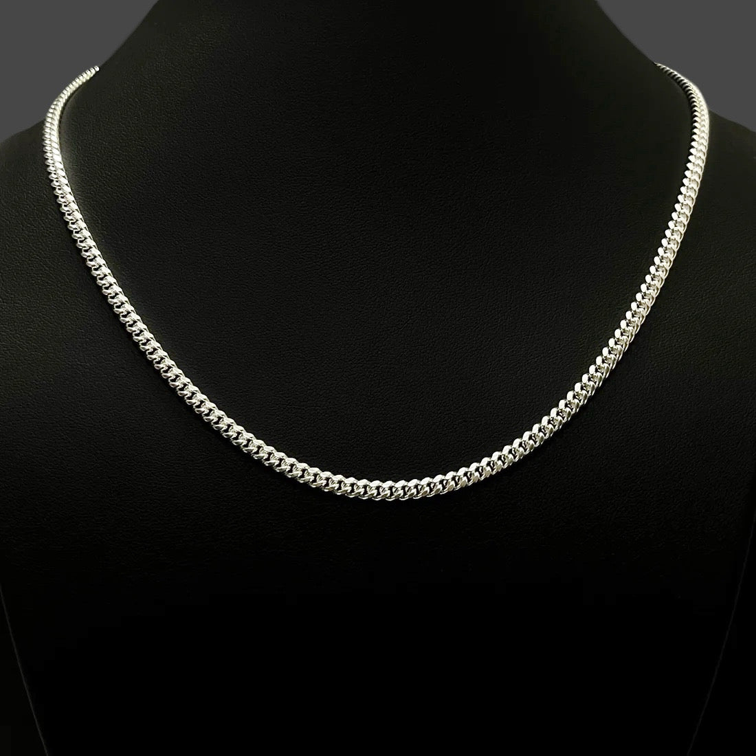 Silver Cuban Link Chain - 4mm