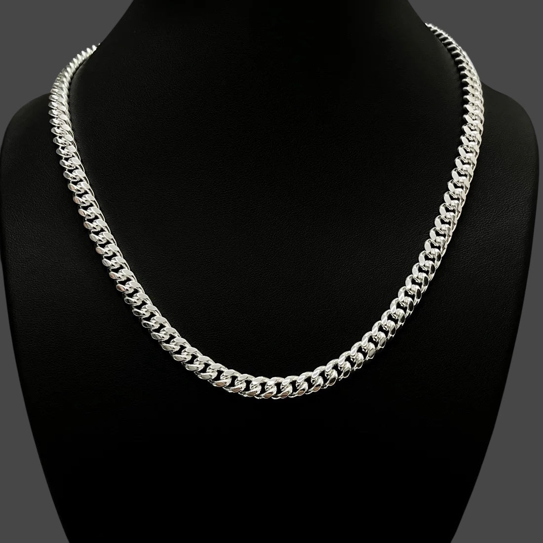 Silver Cuban Link Chain - 7mm