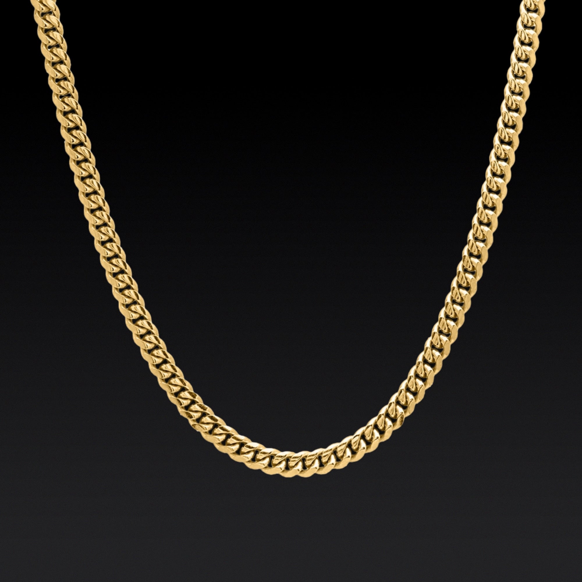 Gold Cuban Link Chain - 4mm