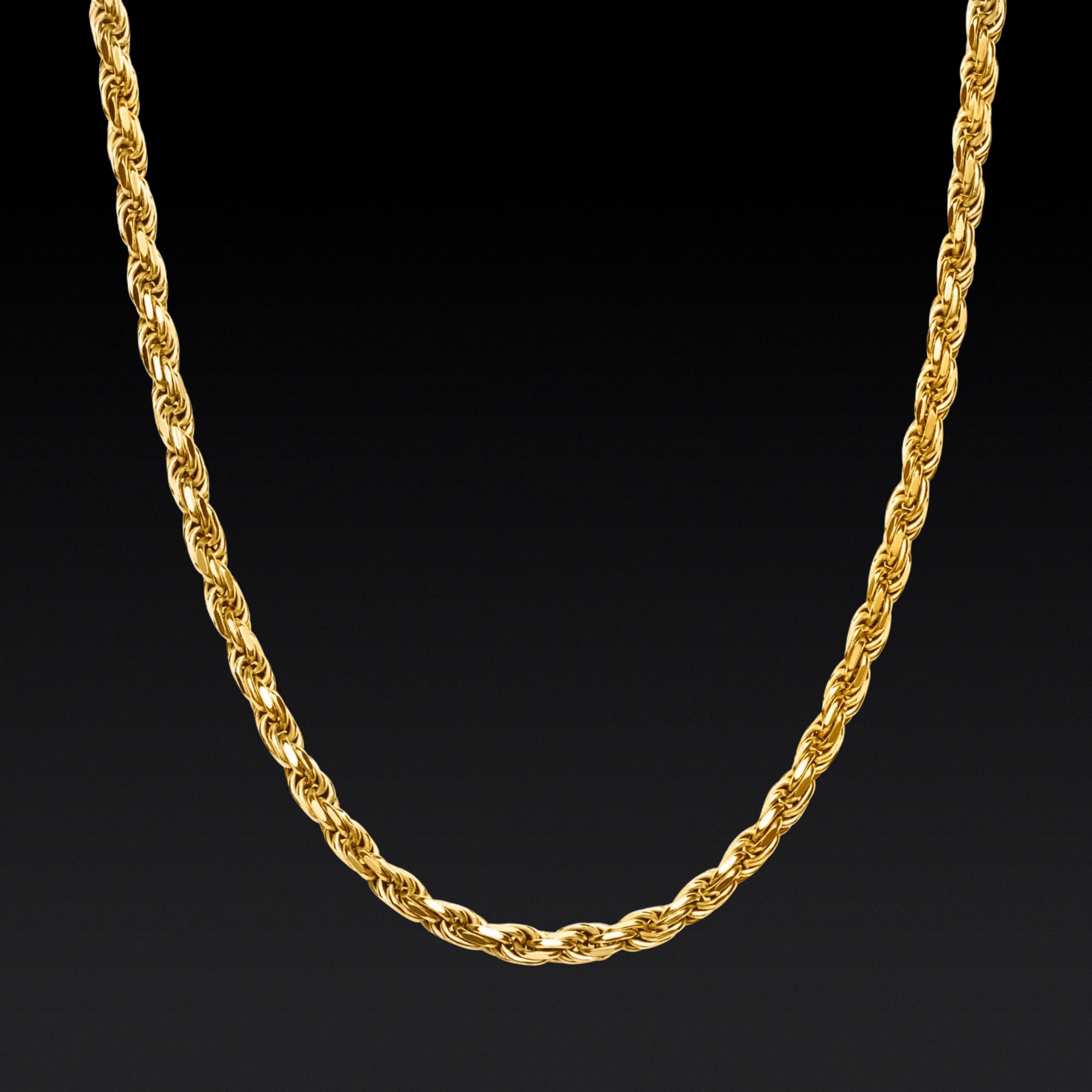 Gold Rope Chain - 2mm