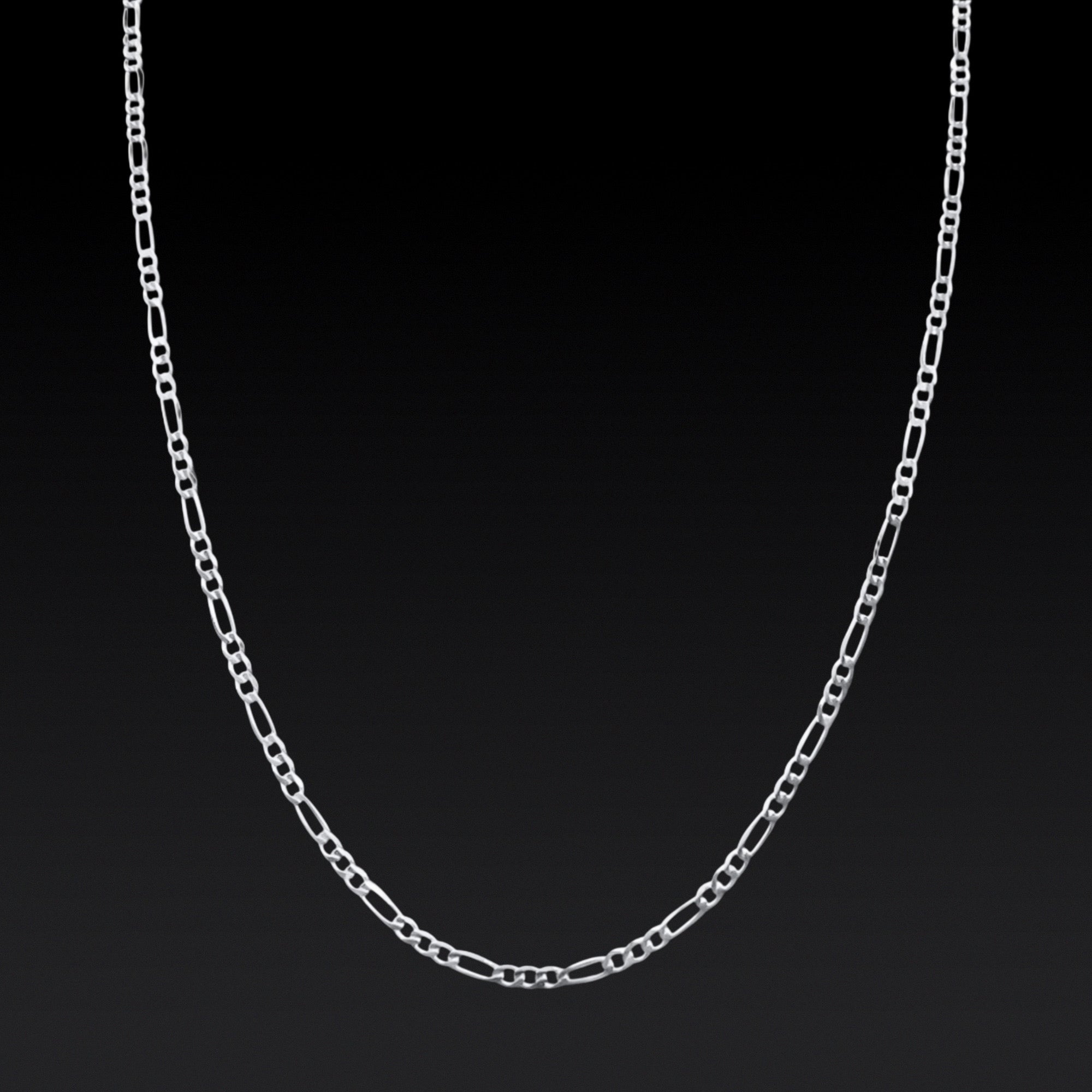 Silver Figaro Chain - 2mm