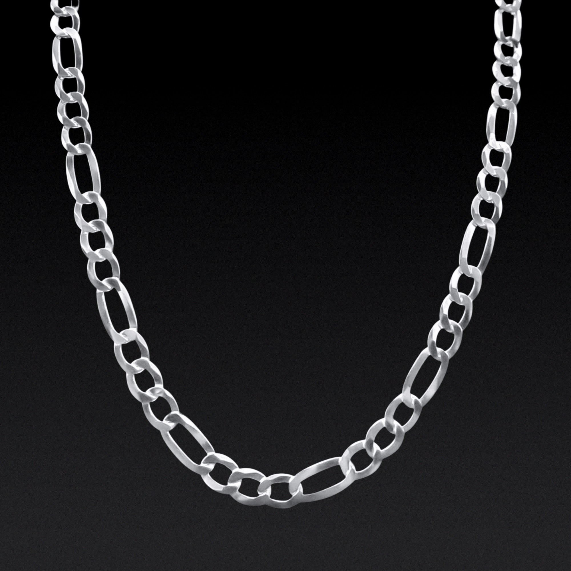 Silver Figaro Chain - 6.8mm