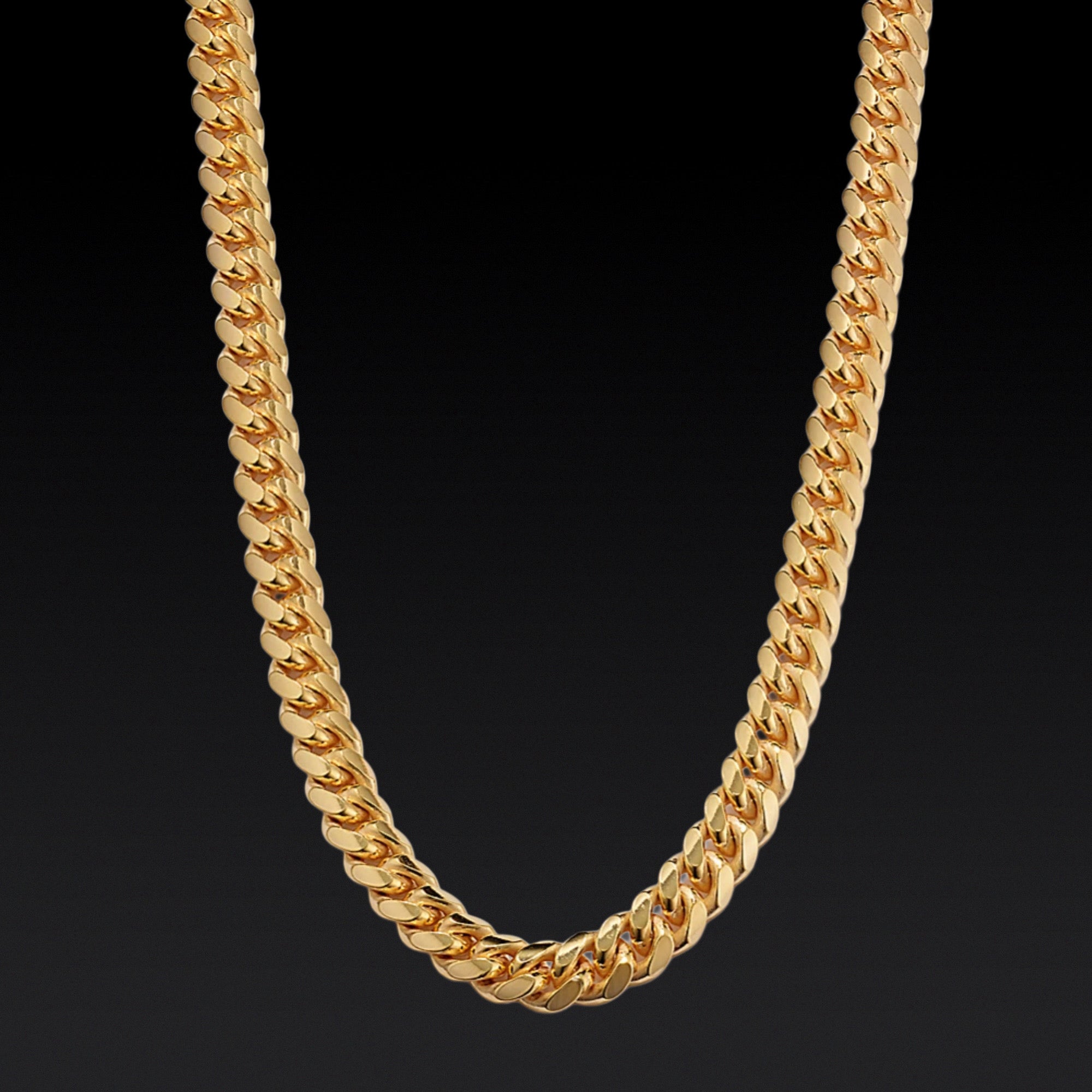 Gold Cuban Link Chain - 7mm