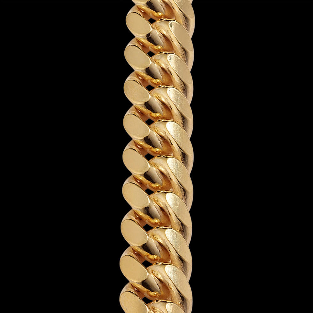 GOLD CUBAN LINK BRACELET - 7MM