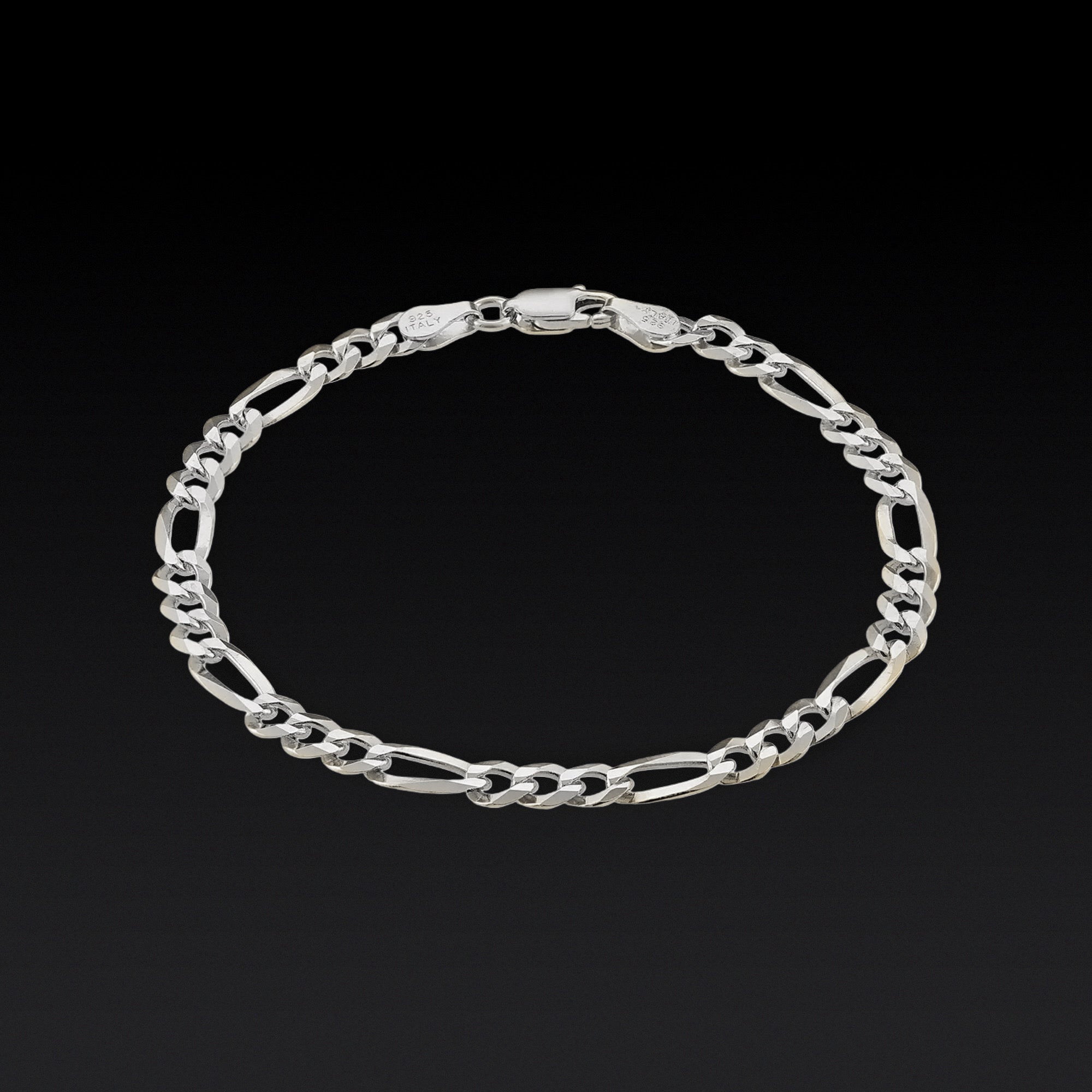 SILVER FIGARO BRACELET - 5MM