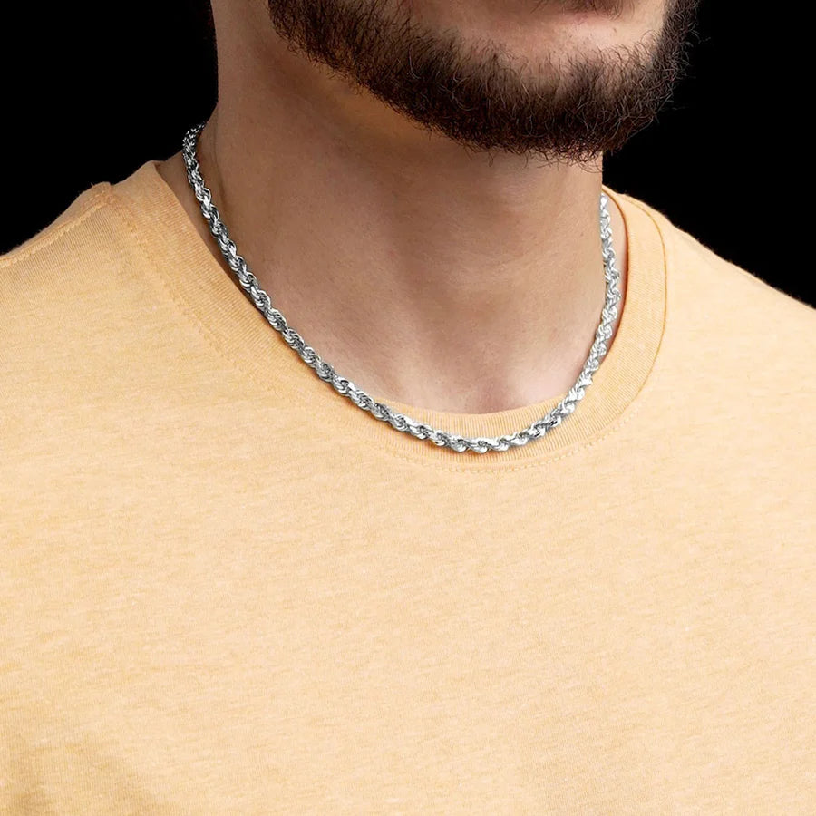 5MM Rope Chain – Sterling Silver