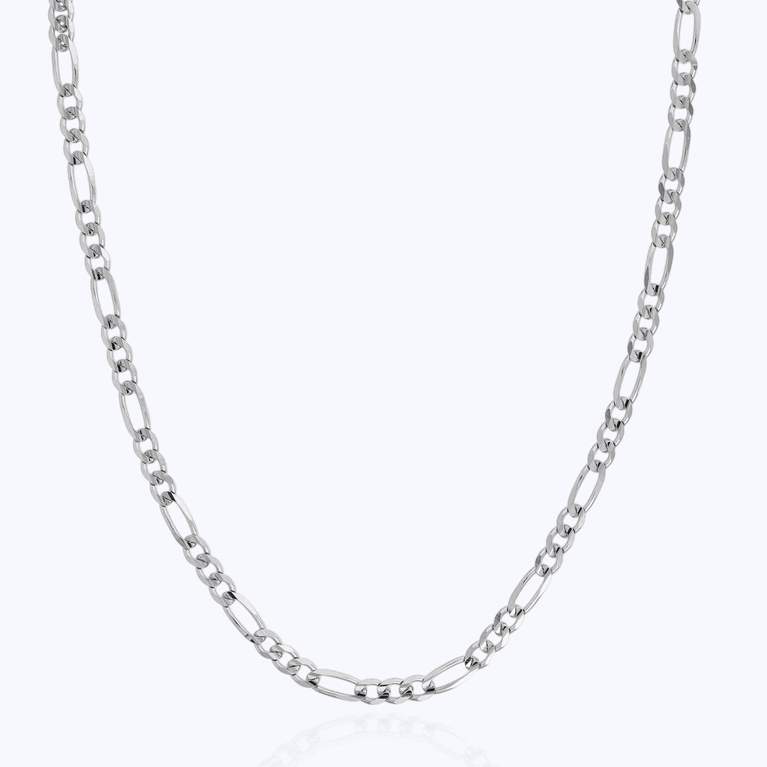 5MM Figaro Chain – Sterling Silver
