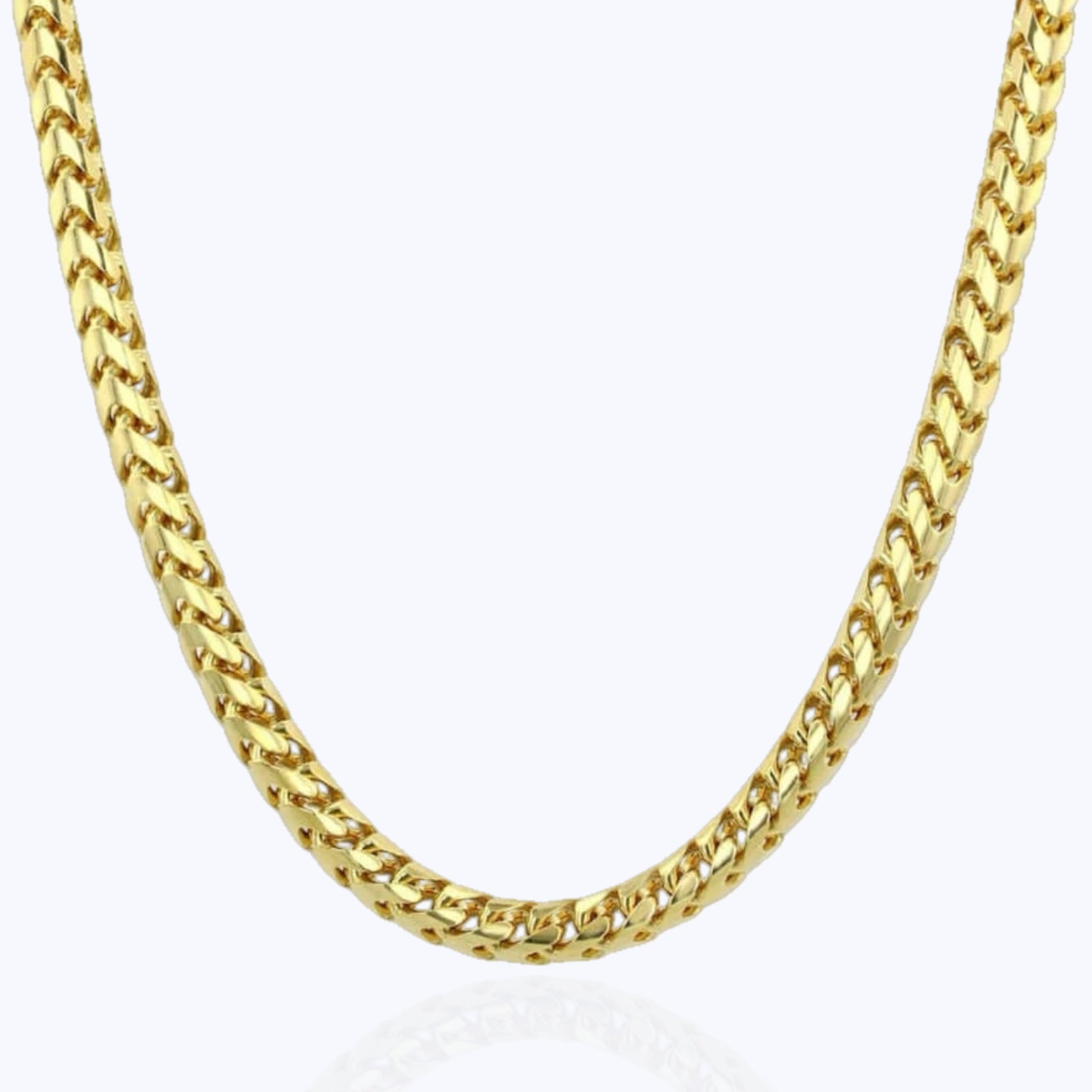 3.5MM Franco Chain – 14K Gold Over 925